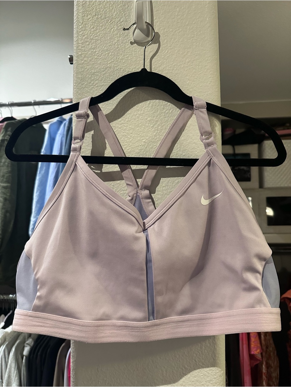 Women’s Nike Indy Lavender/Light Purple Strappy Sports Bra - No Pads - 1X